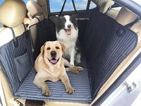 YEMTECH Back Seat Extender for Dogs, Dog Car Seat Cover, Back Seat Bridge Gap Filler, Non-Inflatable Car Camping Mattress Bed, Dog Hammock for Truck SUV (Black)