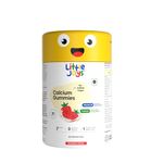 Little Joys Calcium & Vitamin D Gummies for Kids (2+ years) With No Sugar Added | For Stronger Bones, Joints, Teeth & Immunity | Strawberry Flavour | 30 Gummies