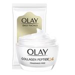 Olay Collagen Peptide 24 Day Face Cream 50ml + Daily Facials 5-in1 Dry Cloths Face Wipes 7cnt