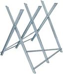 Brennenstuhl Sawhorse MB 150 S (galvanised Wooden Sawhorse, Foldable Saw Frame)