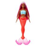 Barbie Mermaid Dolls with Fantasy Hair and Headband Accessories, Mermaid Toys with Shell-Inspired Bodices and Colorful Tails, HRR04