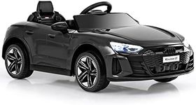 COSTWAY 12V Electric Kids Ride On Car, Licensed Audi Toy Vehicle with Remote Control, Lights, Music, MP3, USB, Battery Powered Ride on Gift for Boys Girls (Black)