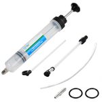 SMOTIVEPRO 500cc Oil Extractor Pump with Fluid Transfer Hose, Efficient Engine Oil Suction Syringe for Precise Oil and Fuel Changes