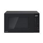 Panasonic NN-ST22QBBPQ 20L Solo Microwave Oven with Glass Tray, 800W, Auto Defrost, 8 Auto Programmes, LED Display, 5 Power Settings, Digital Timer, Black