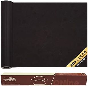 ONine Leather Repair Patch, Self-Adhesive Couch Patch, Multicolor Available Scratch Leather 16X60 Inch Peel and Stick for Sofas(Chocolate Brown)