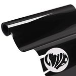 DINOVIN | Black Puff HTV Vinyl Rolls | Heat Transfer Vinyl | 20inch x 40inch | HTV Vinyl PU for Shirts | Iron on Vinyl for Cricut & Cameo | Easy to Cut & Weed for Heat Vinyl Design