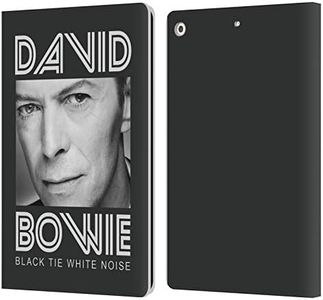Head Case Designs sous Licence Officielle David Bowie Black Tie Art D'Album Coque en Cuir à Portefeuille Compatible avec Apple iPad 10.2 2019/2020/2021
