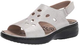 Propet Women's Gabbie Sandal, Silver, 4.5 UK