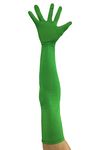 Seeksmile Classic Adult Size 22" Length Spandex Gloves (Free Size, Green)