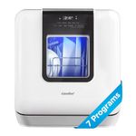 COMFEE' Countertop, Portable with 6L Built-in Water Tank, Mini with More Space Inside, 7 Programs, UV Hygiene& Auto Door Open, for Apartments, Dorms& RVs