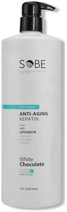 SOBE LUXE - Brazilian Keratin Smoothing Treatment, Blowout Straightening System for Dry and Damaged Hair, 32 Oz, White Chocolate - Forte, Sulfate-Free - Eliminates Curls and Frizz, All Hair Types