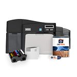 Fargo DTC4250e Dual-Side ID Card Printer & Supplies Package with Card Imaging Software 52100