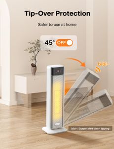 PELONIS 2000W Electric Heater – Portable Space Heater for Home