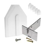 5 x White Side-Fix Conservatory Roof End Cap Kit Stop Slipped Polycarbonate or Glass Panels