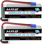 HRB 2pcs 5000mAh 6S Lipo Battery EC