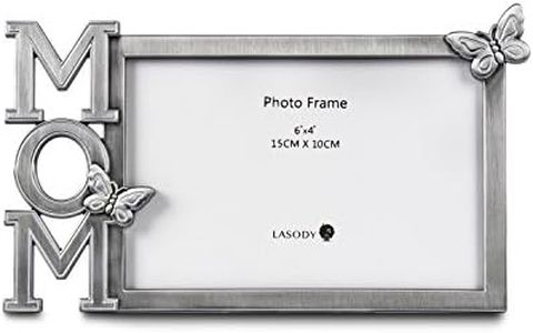 LASODY MOM with Butterfly Metal Photo Frame