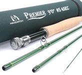 Maxcatch 3-12wt Medium-Fast Action Premier Fly Fishing Rod-IM8 Carbon Blank,with AA Cork Grip Hard Chromed Guides (Premier Fly Rod, 8'4'' 3wt 4sec, M.Fast)