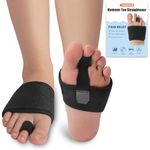 TASZOOS Hammer Toe Corrector Straightener for Women & Men, Toe Correctors Relief for Curled Toes, Hammer Toe, Crooked Toe, Broken Toe Support (1 Compression Foot Wrap & 1 Toe Strap)