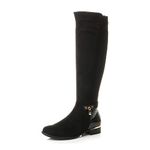 AJVANI Low MID Heel Gusset Stretch Zip Calf Riding Boots Size 6 39