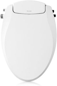 Brondell Bidet Toilet Seat, Non-Electric Swash Ecoseat, Fits Elongated Toilets, White - Dual Temperature, Dual Nozzle System - Bidet with Easy Installation