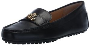 Lauren by Ralph Lauren Women's Barnsbury Driving Style Loafer, Black, 5 UK