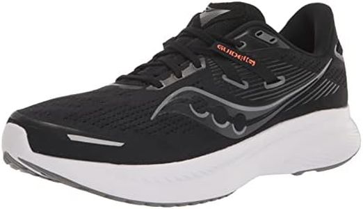 Saucony Guide 16 Running Shoe (2E Width) SS23, Black, 9.5 AU