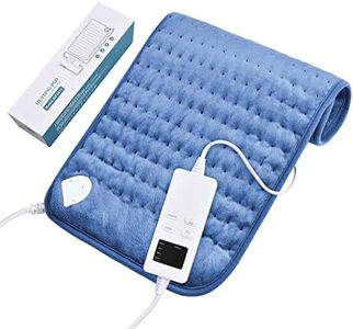 Cuscino riscaldante elettrico con spegnimento automatico, tecnologia di riscaldamento veloce e protezione da surriscaldamento, 6 livelli di temperatura, cuscino riscaldante sicuro con 4 tipi di timer