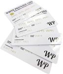 5PCS WP Fake Credit Card, 3D PVC White Business Wallet Cards Birthday Gifts, Funny Card for Christmas (5PCS, White)