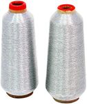 ThreadNanny New Silver Metallic Machine Embroidery Threads - 10000 Yards