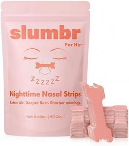 Nasal Strips for Breathing (60 Count) – Extra-Strength Grid Adhesive – Built for Nighttime Comfort, Clear Breathing & Consistent Sleep Routines (for Her - Pink)
