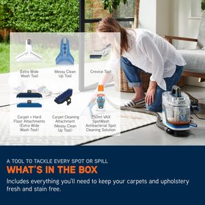 Vax SpotWash Duo Carpet Cleaner – White/Blue Stain Remover