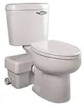 Macerating Toilet, Round, 1/2 HP, 1