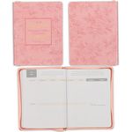 Christian Art Gifts 2025 18 Month Women's Large Vegan Leather Personal Planner Organizer w/Zipper Closure: Everything Through Christ for Daily, Weekly, Monthly Planning, Aug 2024-Jan 2026, Pink Floral