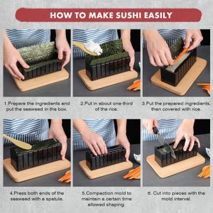 MLRYH 21-Piece Sushi Making Kit – Complete DIY Sushi Roller Set