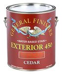 General Finishes Exterior 450 Water Based Wood Stain, 1 Gallon, Cedar