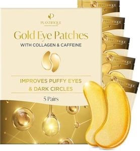 PLANTIFIQUE Patch Occhi Contorno Occhi Antirughe Skincare Donna e Uomini Maschera Occhi Patch Occhiaie e Borse Eye Patch Skin Care Kit Viso da 5 Maschera Viso Crema Contorno Occhi Idratante