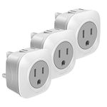 3 Pack UK Ireland Travel Plug Adapter, VINTAR International Power Adaptor with 2 AC Outlets, 2 in 1 Canada to UK Plug Adapter for USA to British England Scotland Irish London Hong Kong (Type G)