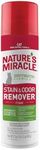 Nature's Miracle Advanced Stain and Odor Eliminator Foam Cat 17.5 Ounces, for Severe Cat Messes, Aerosol