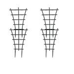 LouisaYork DIY Garden Plant Support, 4 Pcs Plastic Plant Trellis,Superimposed,Potted Plant Growing Support for Mini Climbing Plant Pot Support Leaf Trellis