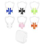 ILLUVA Nose Clips Swimming, 6 Pcs Silicone Swim Nose Protector Plugs with Case for Adults & Beginners