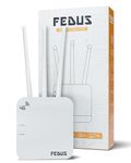 FEDUS 4G Router Mobile Sim Based with 5dbi Triple Antenna 150 Mbps Speed Plug and Play Unlocked Wi-Fi Router with SIM Card Slot No Configuration Required Support All 4G Sim Card, NVR, DVR, WiFi Camera