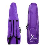 LEONARK Fencing Storage Bag for Epee Saber and Foil Equipment - Portable Backpack for Fencing Sword Suit and Mask (Purple)