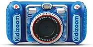 VTech - KidiZoom Duo DX Bleu, Appareil Photo Numérique Enfant 10 en 1, Photo, Selfie, Vidéo, Écran Couleur, Lecteur MP3, Casque Audio, Cadeau Enfant de 3 Ans à 12 Ans - Contenu en Français