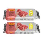 Jovi European Air Dry Modelling Clay Natural Terracotta (Brown) Non-Toxic Clay Pack of 2 250g Each Ideal for for Sculpting Pottery Art & Craft Handicraft Educational Purpose Fine Motor Skills
