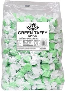 Fairtime Green Apple Taffy, 3 Pound Bag (Pack of 1) - Individually Wrapped Saltwater Taffy Candy Bulk Pack - Soft & Chewy Candy for Buffet, Party, Wedding Favors, Birthday Parties or Goodie Bags
