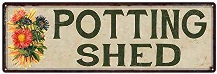 Potting Shed Sign Garden Patio Vint