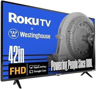 Westinghouse Roku TV - 42 Inch Smart TV, 1080P FHD Television with Wi-Fi Connectivity and Mobile App, Flat Screen, Bluetooth, Compatible with Apple AirPlay, Alexa and Google Assistant