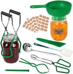 Canning Supplies Starter Kit, All-in-one Canning Kit for Beginners - Food Grade Stainless Steel Canning Tools, Home Canning Set Canning Accessories for Water Bath Canning Equipment
