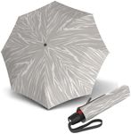 Knirps T.200 Duomatic Compact Rain Umbrella in Liana Nature – Wind Tunnel Tested to 93 mph, Aluminum Steel Fiberglass Frame, 38in Canopy, OEKO-TEX, High-Performance Automatic Travel Umbrellas
