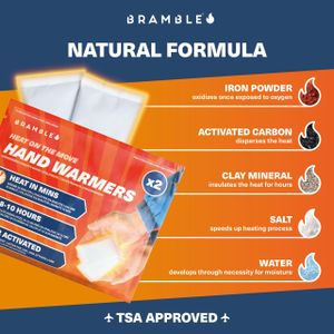 Bramble Hand Warmers, 40 Pairs – Disposable Heat Packs